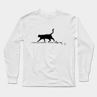 Message from the black cat Long Sleeve T-Shirt